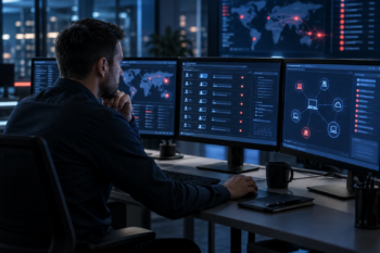 User activity monitoring cybersecurity dashboard